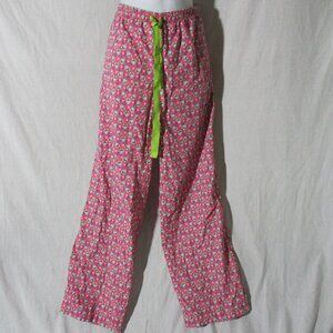 Womens VINEYARD VINES COTTON CRAB Pajama Pant Lounge S PINK
